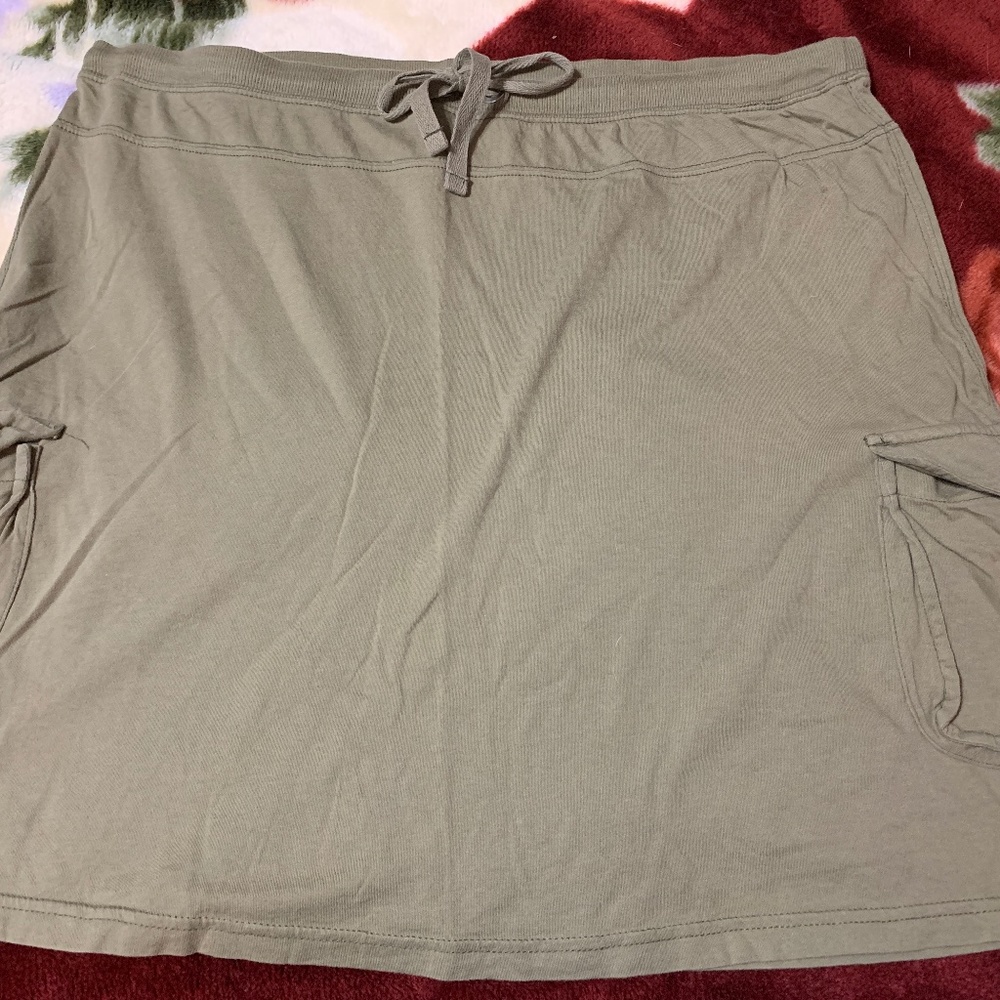 Merona Olive Cargo Skirt
